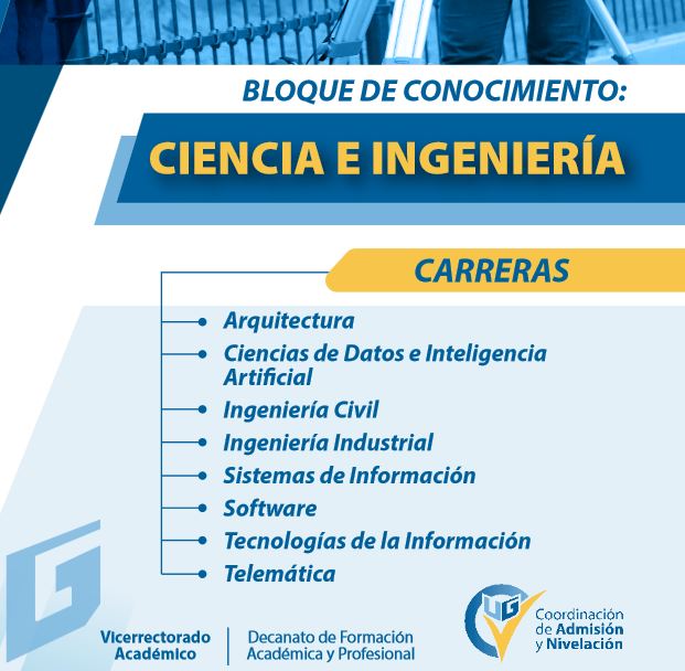 Imagen de TEMARIO BLOQUE 1 CIENCIAS E INGENIERIA - UG