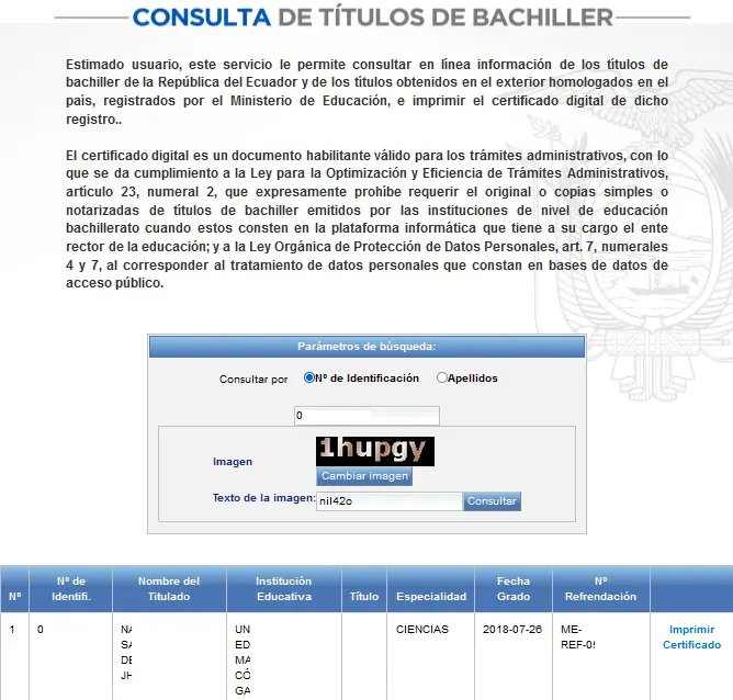 Imagen de Cómo Descargar el Certificado de Registro del Título del Bachiller del Ministerio de Educación