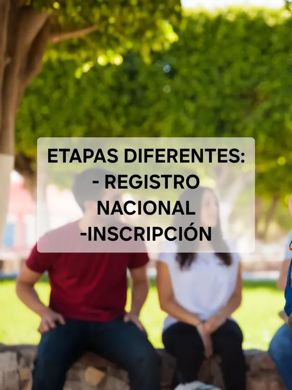 Imagen de El Registro Nacional y la Inscripción Son Dos Etapas Diferentes