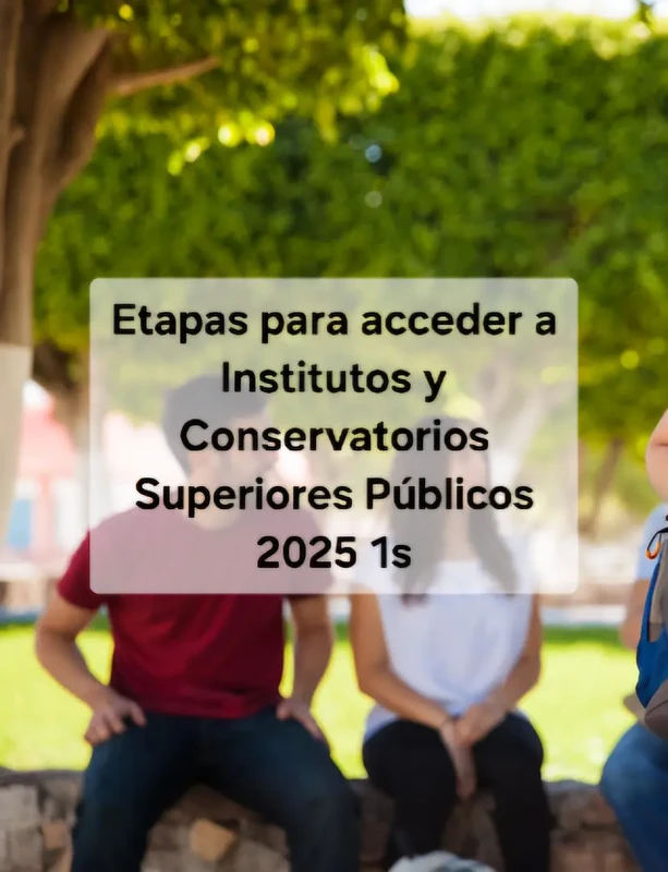 Imagen de Etapas del Proceso de Acceso a Institutos y Conservatorios Superiores Públicos 2025