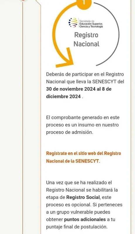 Imagen de Registro Nacional 2025: Inscripción Abierta del 30 de Noviembre al 8 de Diciembre