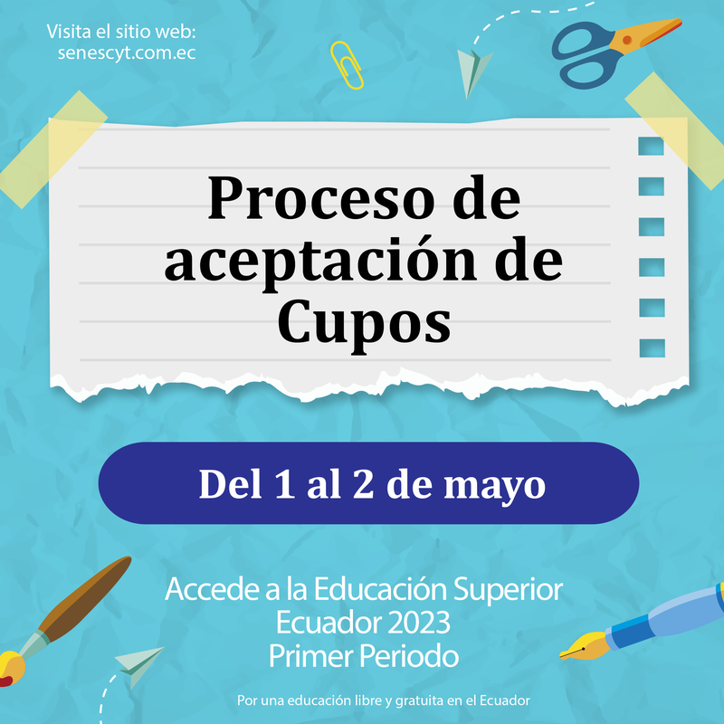Imagen de Proceso de Aceptación de Cupo para Universidades con proceso propio en Ecuador 2023: instrucciones y fechas importantes