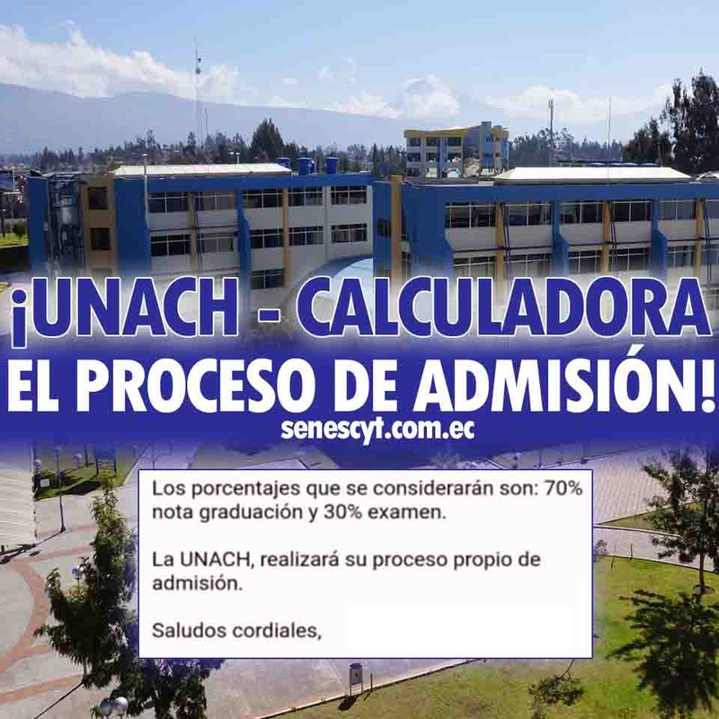 Imagen de Calculadora de Puntaje de Postulación para la UNACH y SENESCYT