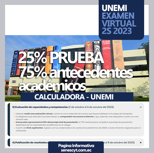 Imagen de Calculadora UNEMI
