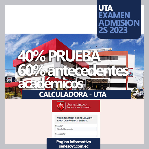 Imagen de Calcular tu Puntaje de Postulación en la Universidad Técnica de Ambato