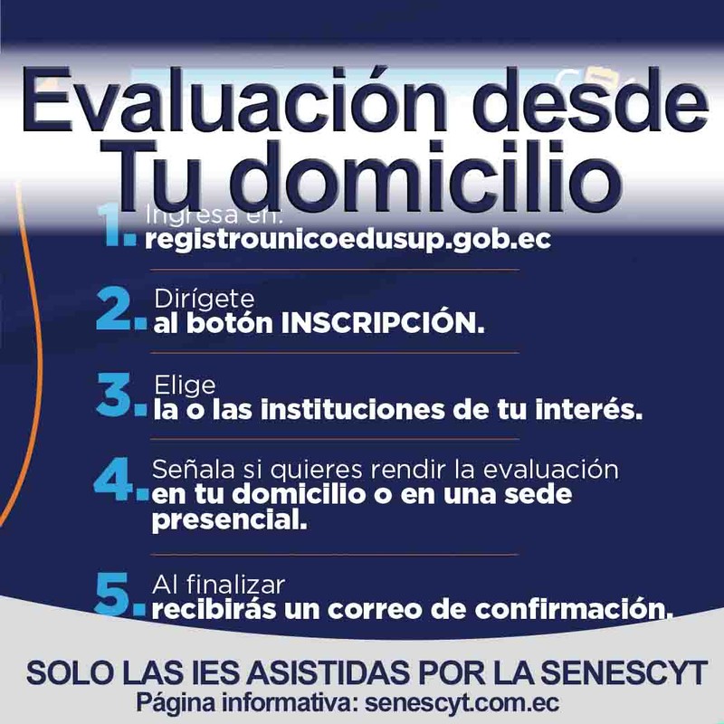Imagen de IES asistidos por la Senescyt rendirán la evaluación desde el domicilio o presencial - Universidades asistidas senescyt