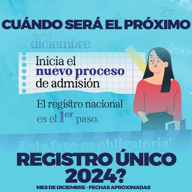 ¿Cuándo será el próximo Registro Único? - Proceso de Admisión 2024