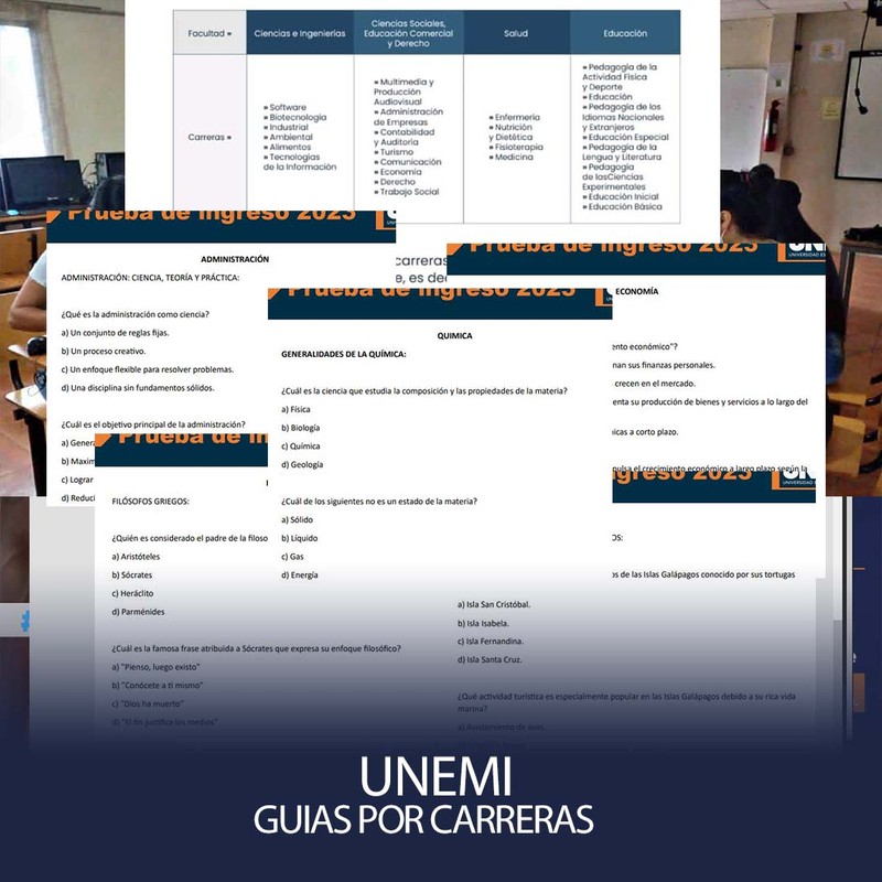 Imagen de Guías por Carreras - UNEMI