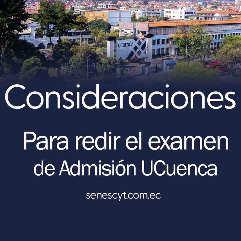 Imagen de Consideraciones que debe tomar si va a rendir el examen de admisión de la Universidad de Cuenca