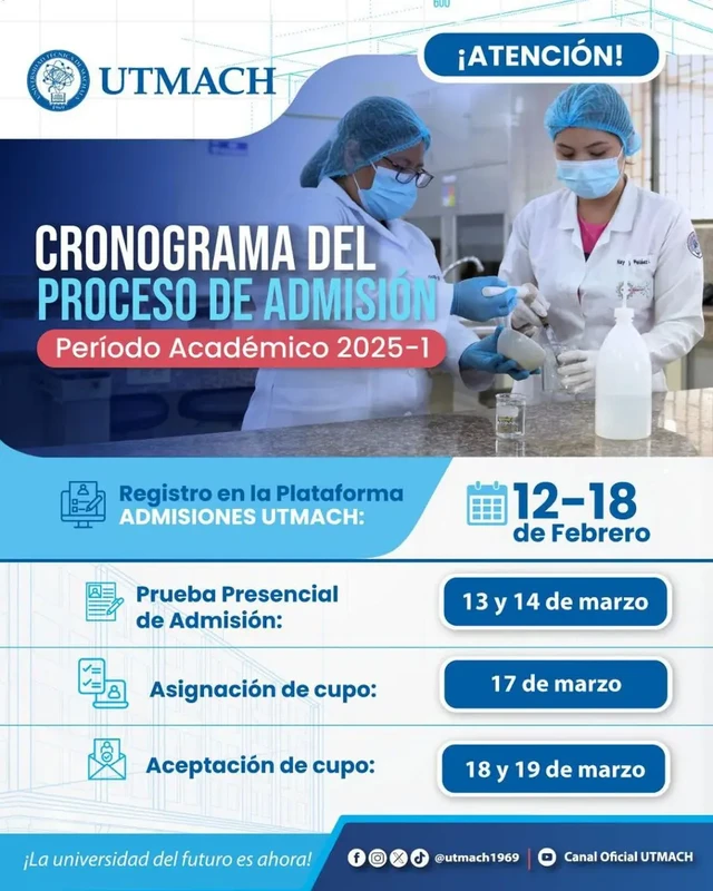 Imagen de Cronograma UTMACH 2025-1S