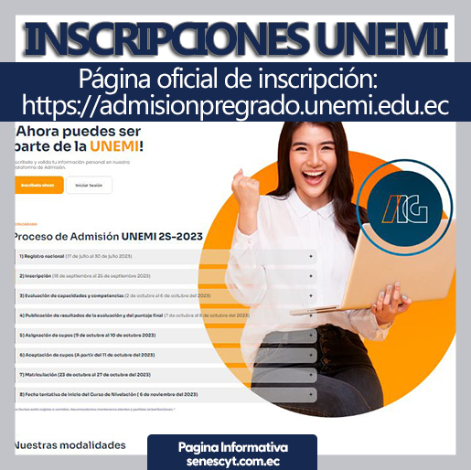 Imagen de Proceso de Admisión UNEMI 2S-2023