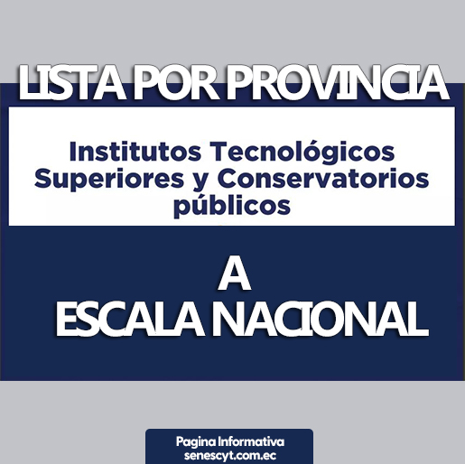Imagen de Lista de Institutos y Conservatorios Superiores Públicos a Escala Nacional
