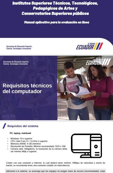 Imagen de Manual del Aplicativo para la Evaluación en Línea de Institutos Superiores Técnicos, Tecnológicos, Pedagógicos de Artes y Conservatorios Superiores Públicos | 2025 1S