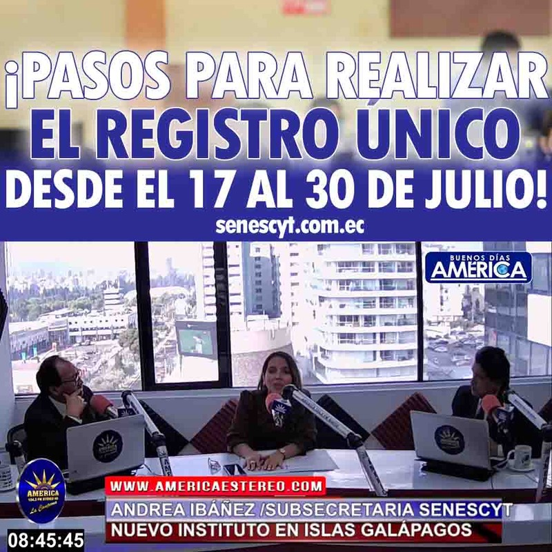 Registro Único - Registro Nacional 2023 SENESCYT