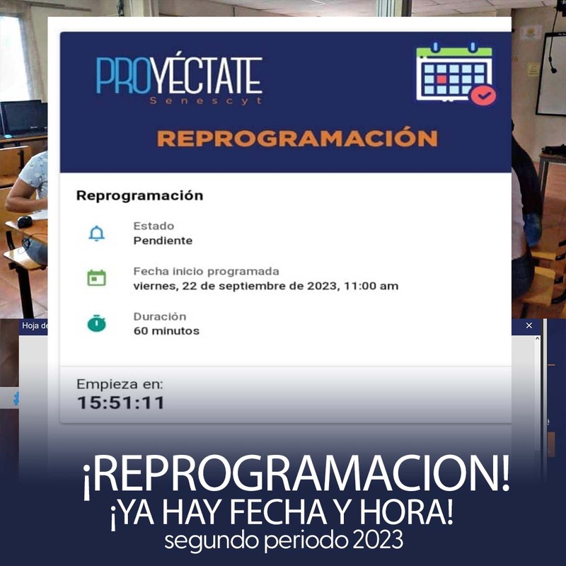 Imagen de Fecha de Reprogramación del Examen de Admisión 2S 2023: ¡Viernes 22 de Septiembre!