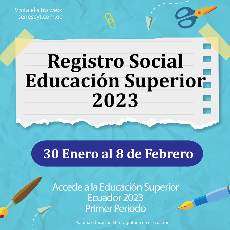 Imagen de Registro Social Educación Superior 2023