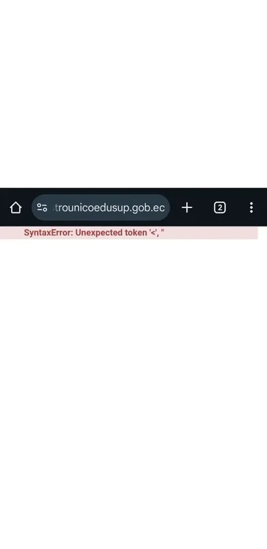 Imagen de SyntaxError En el Registro Nacional | ¡Solución!