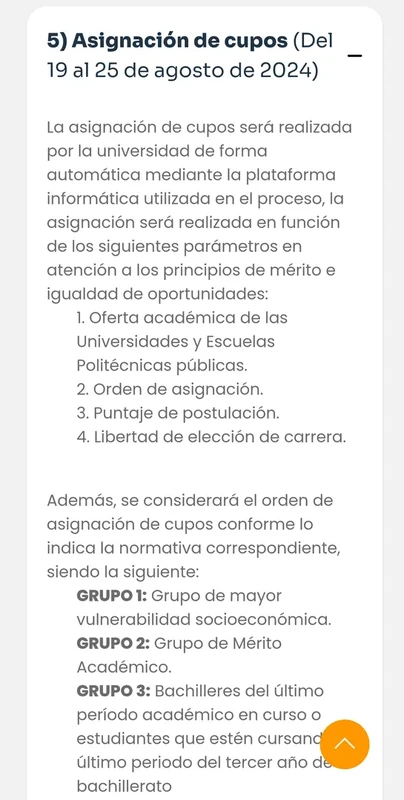 Imagen de Asignación de Cupos UNEMI: Del 19 al 25 de Agosto 2024