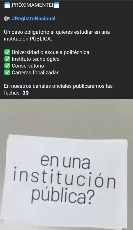 Imagen de Próximamente el REGISTRO NACIONAL! Obligatorio para instituciones públicas