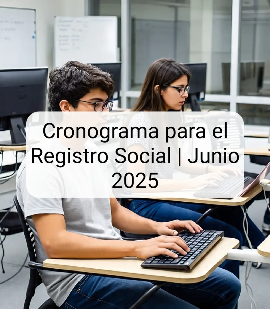 Imagen de Cronograma para el Registro Social | Junio 2025