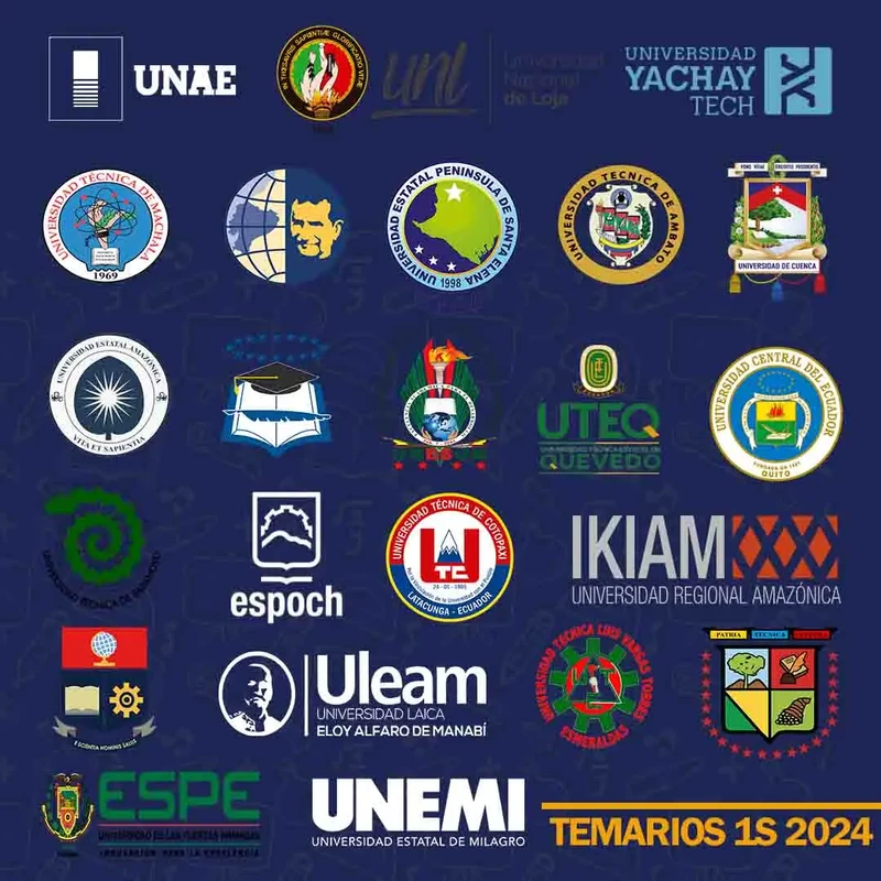 Imagen de Temarios de Todas las Universidades 1S 2024