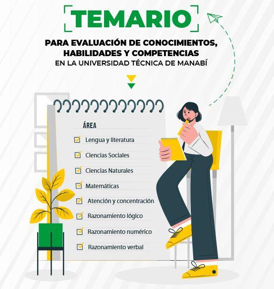 Imagen de Temario de Evaluación de Conocimientos, Habilidades y Competencias – Universidad Técnica de Manabí