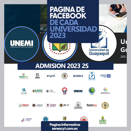 Imagen de Páginas Oficiales de Facebook de Universidades en Ecuador