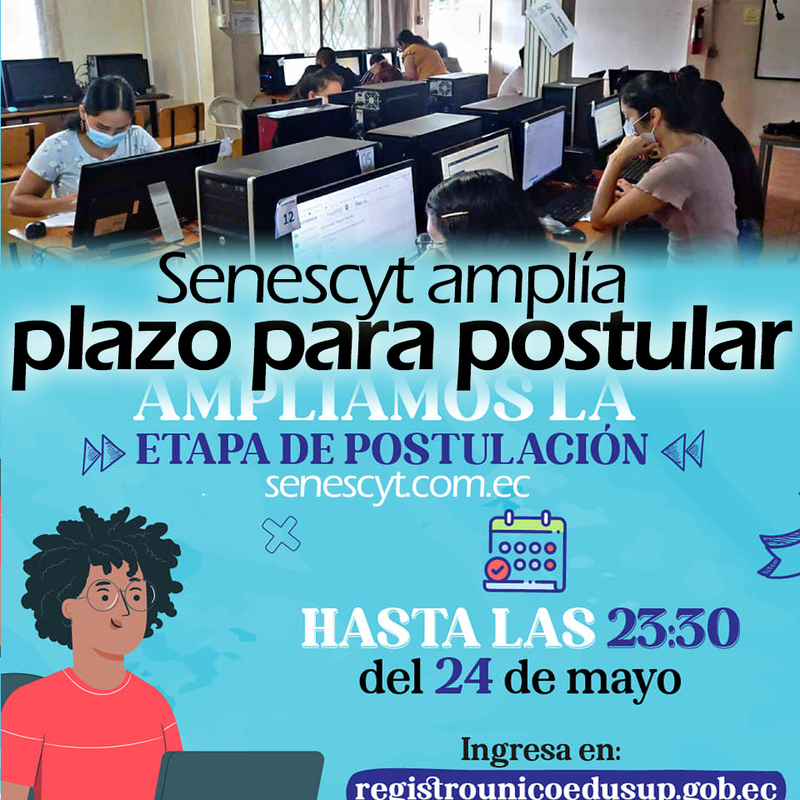 Imagen de Senescyt amplía plazo para postular a universidades con proceso asistido