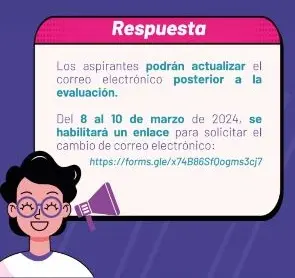 Imagen de Cambiar Correo para Evaluación en Institutos y Conservatorios Públicos