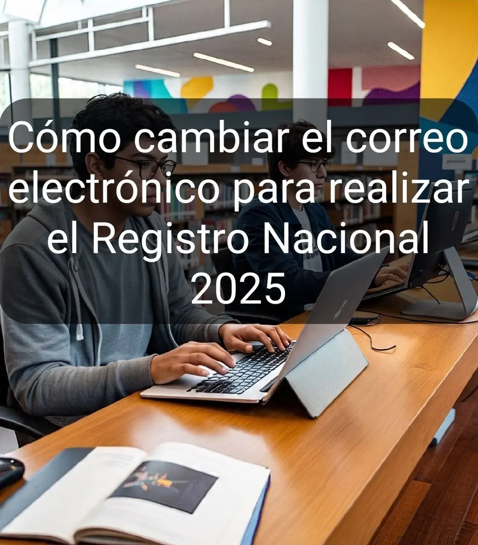 Imagen de ¿Olvidaste tu correo? Así puedes cambiar el correo del Registro Nacional 2025 – Segundo Periodo