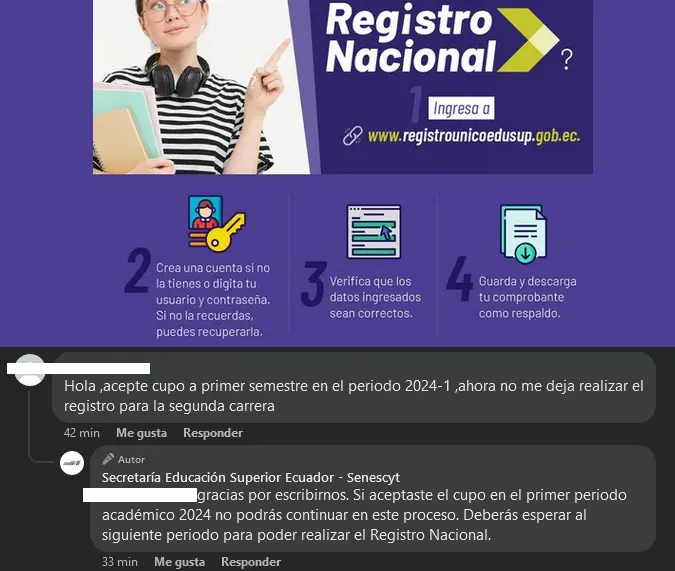 Imagen de Si aceptaste un cupo en 2024 1s, no podrás continuar con el proceso de admisión | 2024 2s