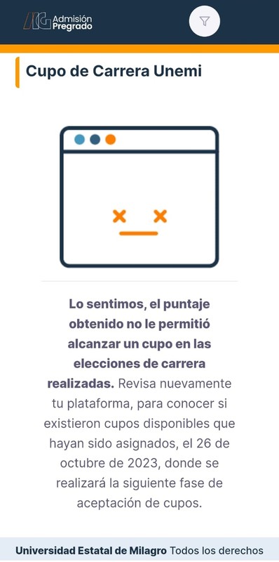 Imagen de Cupos Disponibles el 26 de Octubre - UNEMI