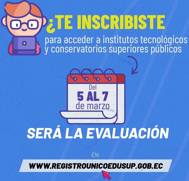 Imagen de Consulta las Fechas de Evaluación: 5, 6 y 7 de marzo para Institutos y Conservatorios Públicos