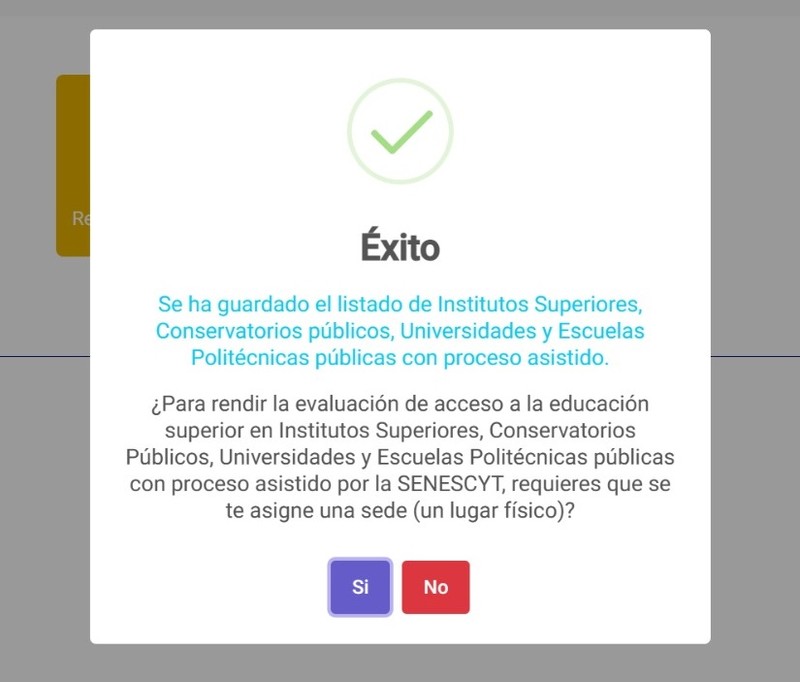 Imagen de Rendir la Evaluación en Sede o Domicilio | Inscripciones Universidades asistidas SENESCYT