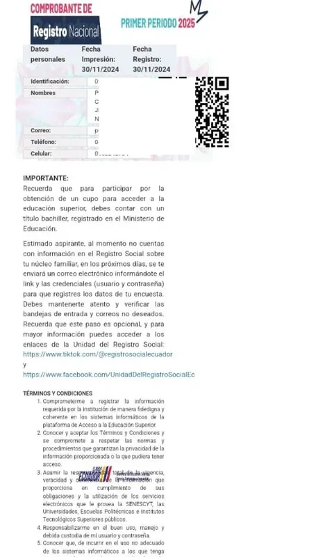 Imagen de ¿Qué debo hacer después de realizar el Registro Nacional?