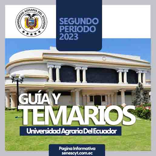 Imagen de Temario y Guía de Apoyo para la Universidad Agraria del Ecuador