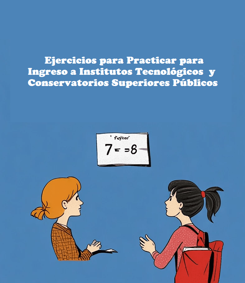 Imagen de Ejercicios para Practicar para Ingreso a Institutos Tecnológicos y Conservatorios Superiores Públicos