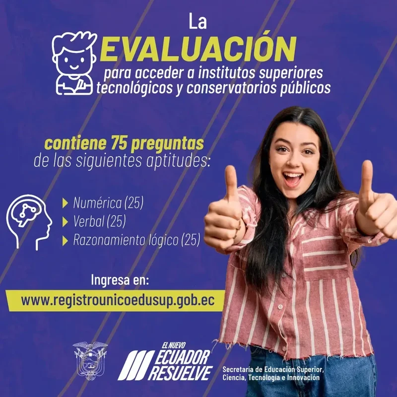 Imagen de Aptitudes Evaluadas en Institutos Tecnológicos y Conservatorios Públicos 2024