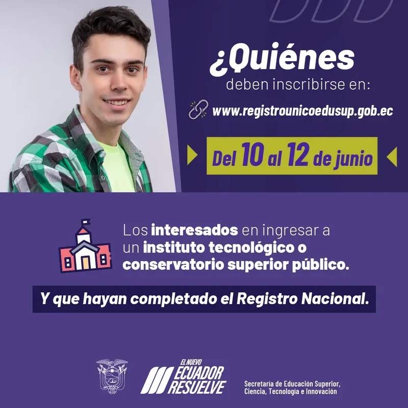 Imagen de ¿Quiénes deben inscribirse en el registro único del 10 al 12 de junio 2024?