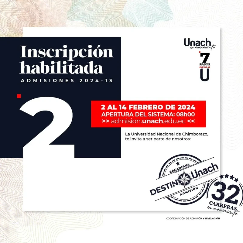 Imagen de Admisión 2024 1s - Universidad Nacional de Chimborazo