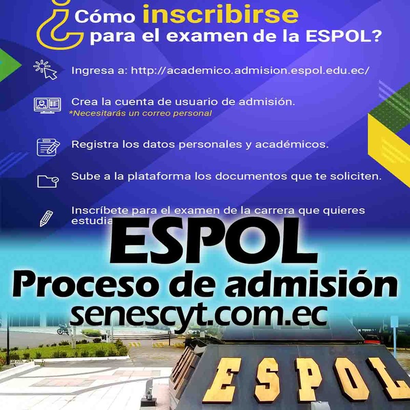 Imagen de Proceso de Admisión y Matriculación en la ESPOL