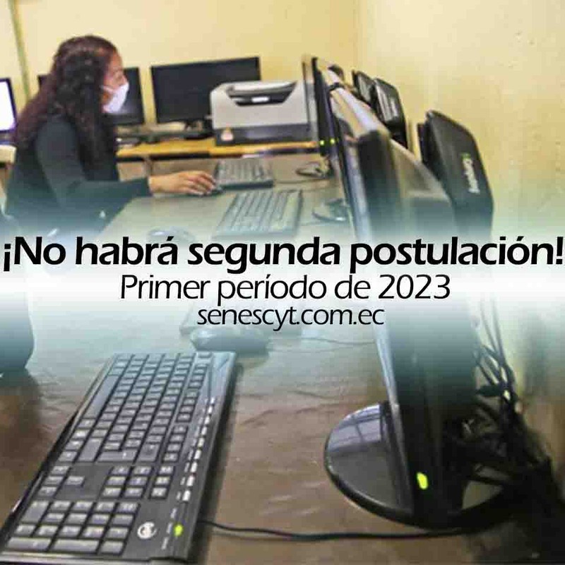 Imagen de No está planificada una segunda postulación para primer período de 2023.