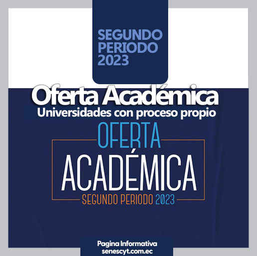 Imagen de Oferta Académica Universidades con Proceso Propio 2S 2023