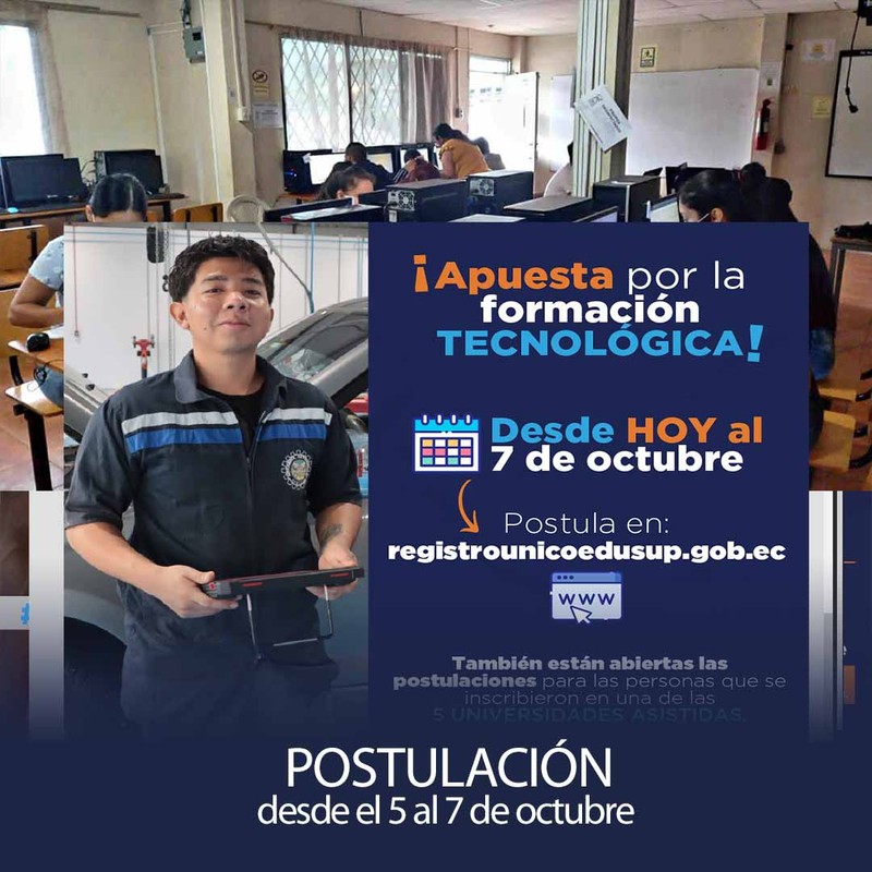 Imagen de Desde hoy inicia las postulaciones para los IES asistidos