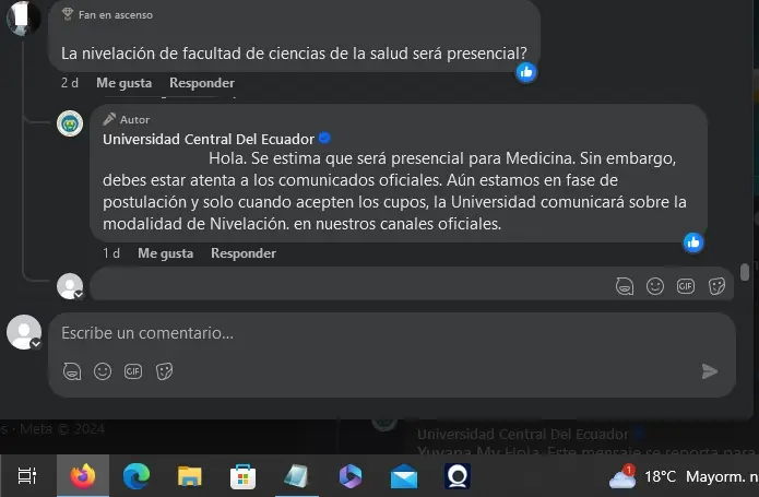 Imagen de Preguntas y Respuestas para la Segunda Postulación UCE 2024 1s