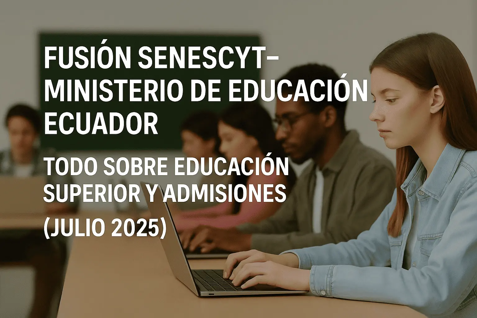 Imagen de Fusión Senescyt‑Ministerio de Educación Ecuador: todo sobre educación superior y admisiones (julio 2025)