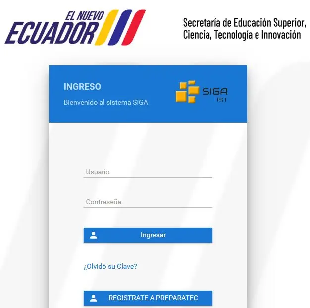 Imagen de Ingresar a SIGA y completar los datos para continuar con la matrícula