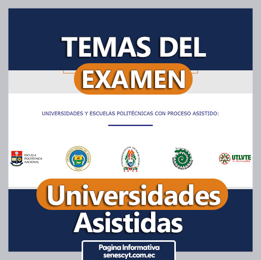 Imagen de Temario de Universidades Asistidas por SENESCYT 2023