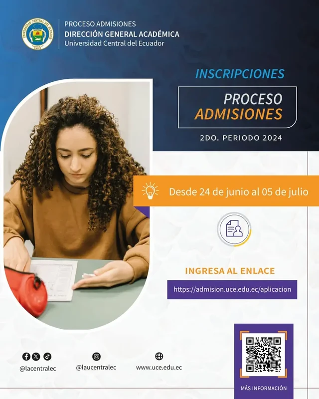 Imagen de Fechas de Inscripción y Evaluación del Examen UCE 2024 2S