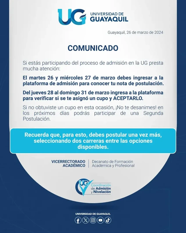 Imagen de Nota de Postulación y Aceptación de Cupo UG 2024 1S